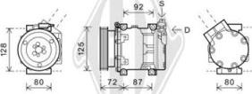 Diederichs DCK1505 - Компрессор кондиционера unicars.by