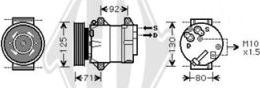 Diederichs DCK1502 - Компрессор кондиционера unicars.by