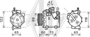 Diederichs DCK1526 - Компрессор кондиционера unicars.by