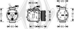 Diederichs DCK1696 - Компрессор кондиционера unicars.by