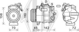 Diederichs DCK1698 - Компрессор кондиционера unicars.by