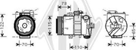 Diederichs DCK1603 - Компрессор кондиционера unicars.by