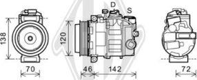 Diederichs DCK1602 - Компрессор кондиционера unicars.by