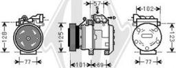 Diederichs DCK1635 - Компрессор кондиционера unicars.by