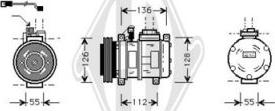 Diederichs DCK1092 - Компрессор кондиционера unicars.by