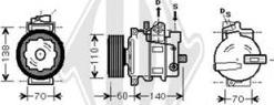 Diederichs DCK1050 - Компрессор кондиционера unicars.by