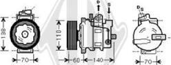 Diederichs DCK1052 - Компрессор кондиционера unicars.by