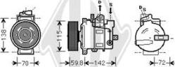 Diederichs DCK1061 - Компрессор кондиционера unicars.by