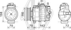 Diederichs DCK1081 - Компрессор кондиционера unicars.by