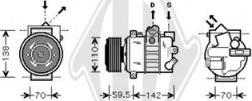 Diederichs DCK1034 - Компрессор кондиционера unicars.by