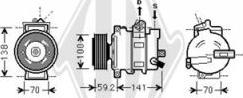 Diederichs DCK1073 - Компрессор кондиционера unicars.by