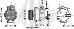 Diederichs DCK1072 - Компрессор кондиционера unicars.by