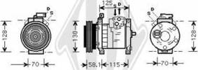 Diederichs DCK1144 - Компрессор кондиционера unicars.by