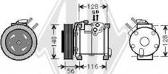 Diederichs DCK1146 - Компрессор кондиционера unicars.by