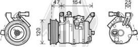 Diederichs DCK1151 - Компрессор кондиционера unicars.by