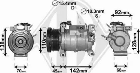 Diederichs DCK1152 - Компрессор кондиционера unicars.by