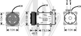 Diederichs DCK1160 - Компрессор кондиционера unicars.by