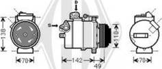 Diederichs DCK1119 - Компрессор кондиционера unicars.by