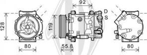 Diederichs DCK1188 - Компрессор кондиционера unicars.by