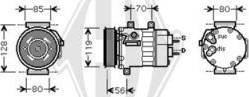 Diederichs DCK1183 - Компрессор кондиционера unicars.by