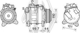 Diederichs DCK1134 - Компрессор кондиционера unicars.by