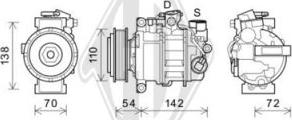 Diederichs DCK1135 - Компрессор кондиционера unicars.by