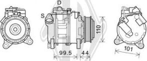 Diederichs DCK1133 - Компрессор кондиционера unicars.by