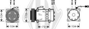 Diederichs DCK1170 - Компрессор кондиционера unicars.by