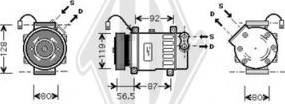 Diederichs DCK1172 - Компрессор кондиционера unicars.by