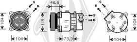 Diederichs DCK1177 - Компрессор кондиционера unicars.by