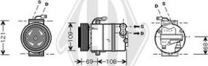 Diederichs DCK1399 - Компрессор кондиционера unicars.by