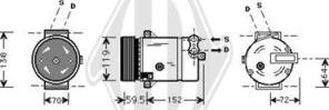 Diederichs DCK1394 - Компрессор кондиционера unicars.by