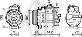 Diederichs DCK1343 - Компрессор кондиционера unicars.by