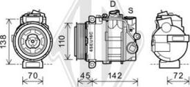 Diederichs DCK1355 - Компрессор кондиционера unicars.by