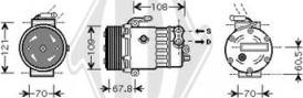 Diederichs DCK1381 - Компрессор кондиционера unicars.by