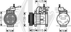 Diederichs DCK1291 - Компрессор кондиционера unicars.by