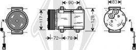 Diederichs DCK1249 - Компрессор кондиционера unicars.by