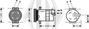 Diederichs DCK1213 - Компрессор кондиционера unicars.by