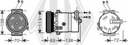 Diederichs DCK1221 - Компрессор кондиционера unicars.by