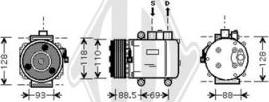 Diederichs DCK1270 - Компрессор кондиционера unicars.by