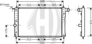 Diederichs DCM3586 - Радиатор, охлаждение двигателя unicars.by