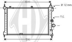 Diederichs DCM2584 - Радиатор, охлаждение двигателя unicars.by