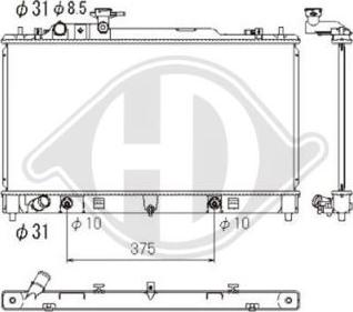 Diederichs DCM2275 - Радиатор, охлаждение двигателя unicars.by