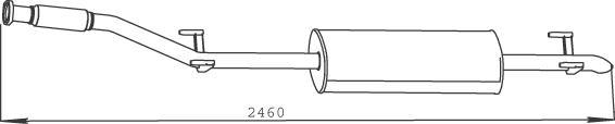 Dinex 50481 - Глушитель выхлопных газов, конечный unicars.by