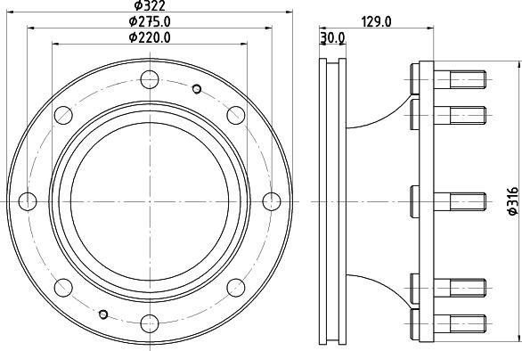 Valeo 187005 - Тормозной диск unicars.by