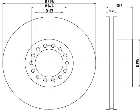 PE Automotive 026.679-10A - Тормозной диск unicars.by