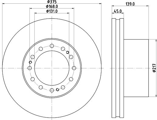 PE Automotive 06625300 - Тормозной диск unicars.by