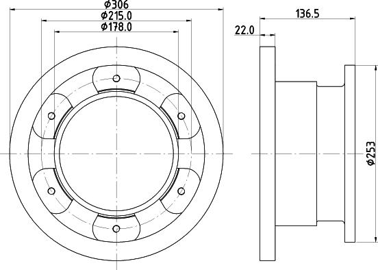 BENDIX 562489B - Тормозной диск unicars.by