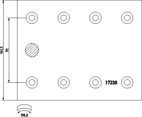 DON MP302A7115 - Комплект тормозных башмаков, барабанные тормоза unicars.by