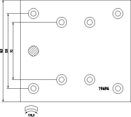 DON MP312B7115 - Комплект тормозных башмаков, барабанные тормоза unicars.by